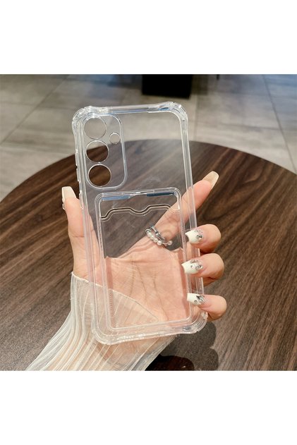 Galaxy A36 Silicon Clear Shockproof Clear Card Slot Case For Samsung Galaxy A57 A37 A27 A07 A17 A15