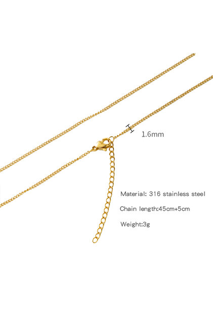HC0028G1645 HIYEE Stainless Steel Snake Ball Stick O Shape Beads Rope Link Chain Necklace for Women