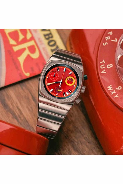 red CILOA 2026 New Square Men's Watch Niche Light Luxury Men's High-End Men's Watch Trendy Watch