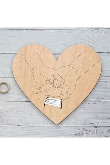 Other 2 Newborn Engraved Keepsake Holder Photography Accessories Personalized Name Baby Gift Memori