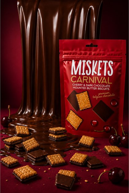 Petibör Biscuits with Cherry and Dark Chocolate 50 Gr X 6 Pieces