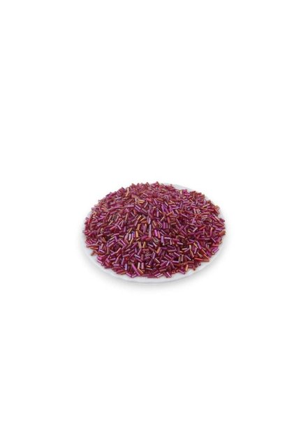 5 mm Red Janjan Short Tube Beads 100 Gr