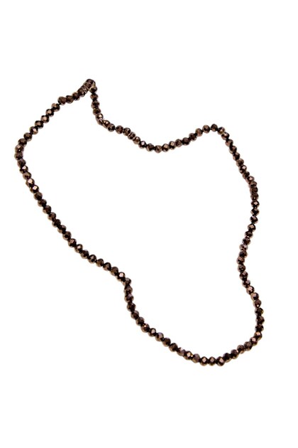 4 mm Dark Brown Oblate Crystal Glass Beads 1 Strand - (110 Pieces)