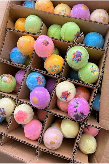 Banyo Topu Nem Bombası Manikür Pedikür Topu Karışık 50'li 45 & 50 gr