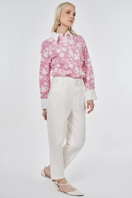 Carrot Cut Trousers Optical White