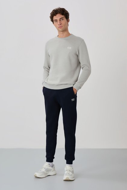 Andy Stone-Navy Blue Raised Men's Tracksuit Set - 85190