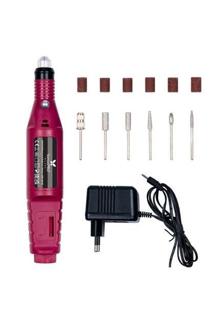 Pilă electrică pentru unghii Express Nails - unghii false, roz