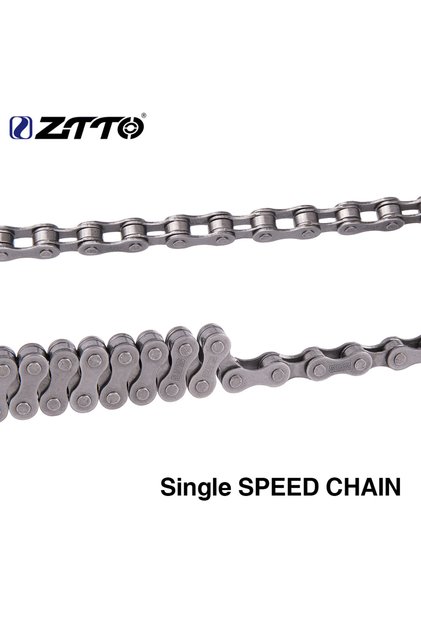 Single speed Gray Single Speed Bike Chains 1 Speed Silver Mountain Cycling Bicycle Chain