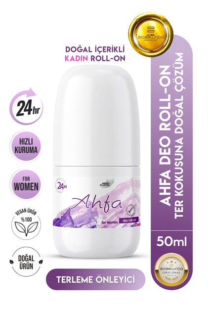 Doğal Ahfa Eau De Roll On For Women Kararma Önleyici 50 ml