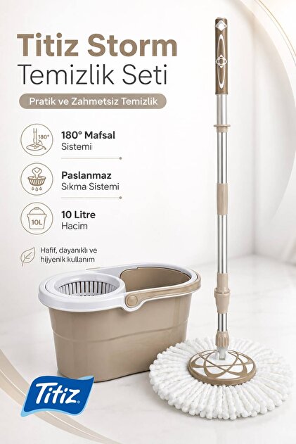 Titiz Storm Temizlik Seti Mop Bucket Set Tp-667 10 lt Yorumları