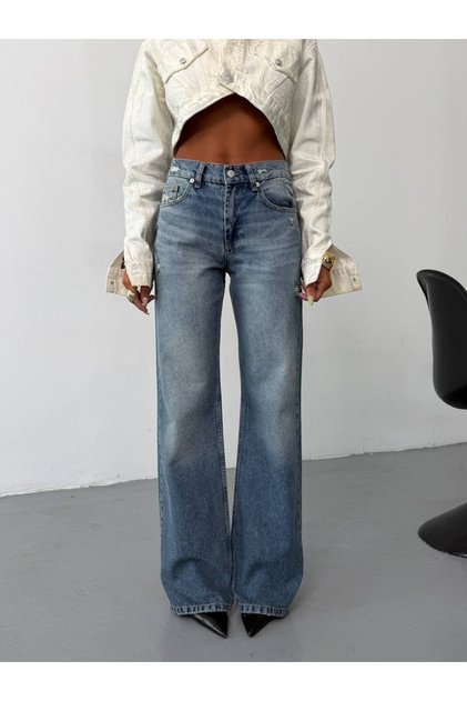 Women's High Waist Wide Leg Loose-Fit Jeans
