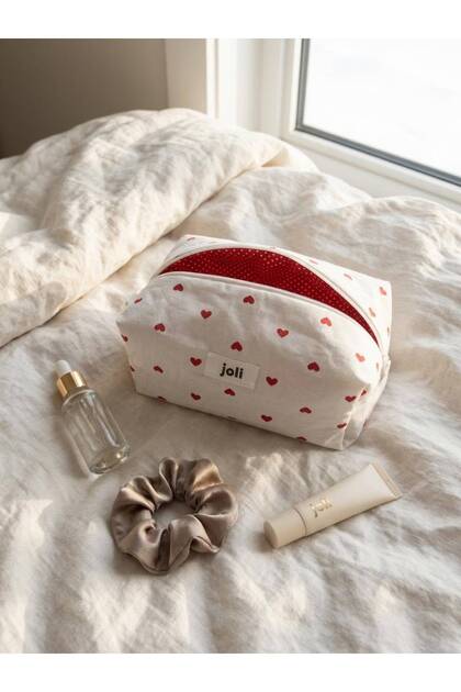 Minimal Heart Makeup Bag & Travel Bag