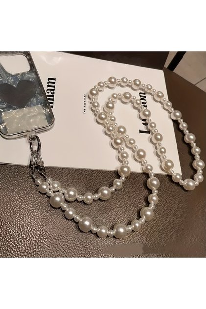 white Festival party gifts for family and friends, long pearl chains, crossbody bags, mobile phone c