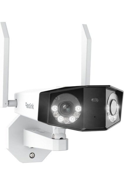 كاميرا مراقبة خارجية واي فاي 4K بزاوية واسعة من ريو لينك مع قابس 2.4/5GHz كشف ذكي للبشر والمركبات وا