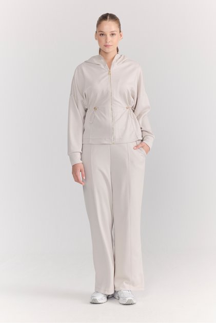 FERMUARLI MODAL LOUNGEWEAR EŞOFMAN TAKIMI