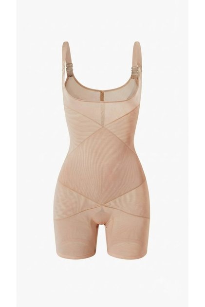 Women's High-Waisted Compression Bodysuit - Sculpting, Shaping, and Tummy Support with Comfortable Design