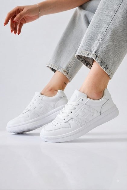 Women's Faylon Sole Waterproof Material Non-Yellowing Sole Sneaker Shoes-White