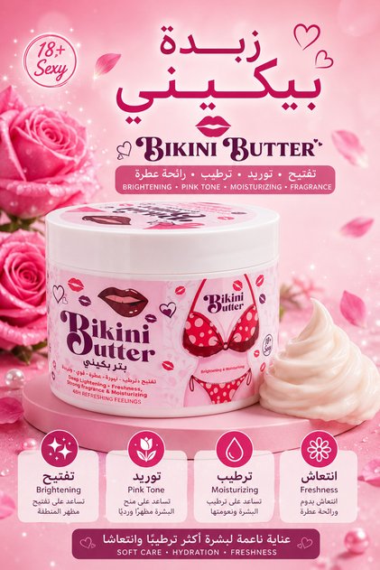 Beckini Whitening, Brightening and Moisturizing Outer Area Butter - Refreshing and Fragrant Scent That Lasts up to 48 Hours