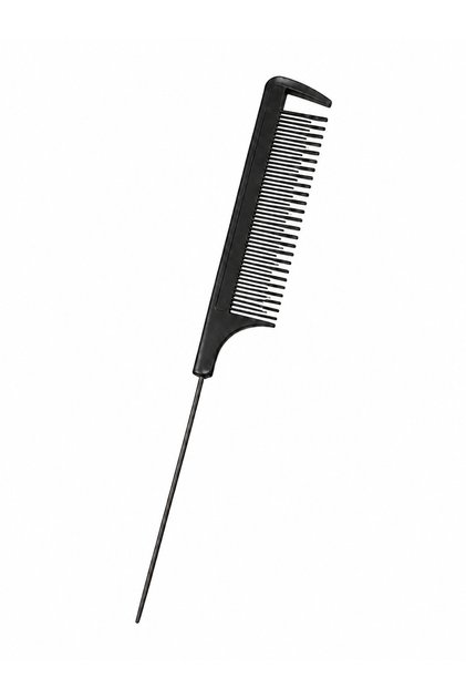 Profesyonel Metal Saplı Krepe Tarağı Saç Ayırma Tarağı