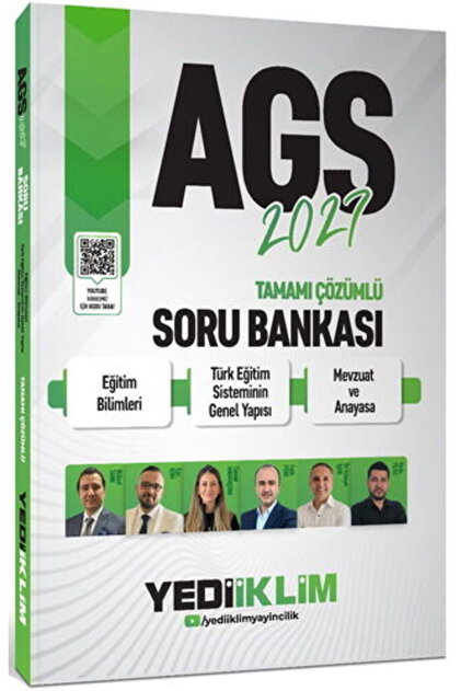 Yediiklim 2027 Baskı AGS Türk Eğitim Sisteminin Genel Yapısı Mevzuat ve Anayasa Soru Bankası