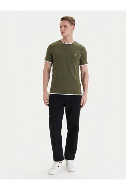 YEŞİL LOGOLU ERKEK T-SHIRT