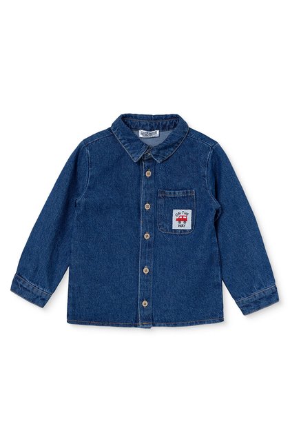 HelloBaby Erkek Bebek Gömlek Düğmeli Gömlek Yaka Long Sleeve