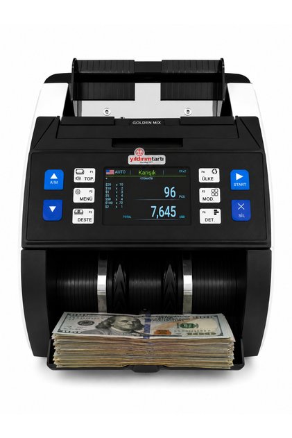 Golden 5 Ülke Karışık Para Sayma Makinesi (TL-EURO-USD-GBP-SYP)