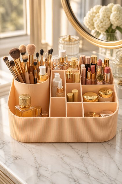 Decorative Makeup Organizer, Organizer, Organizer