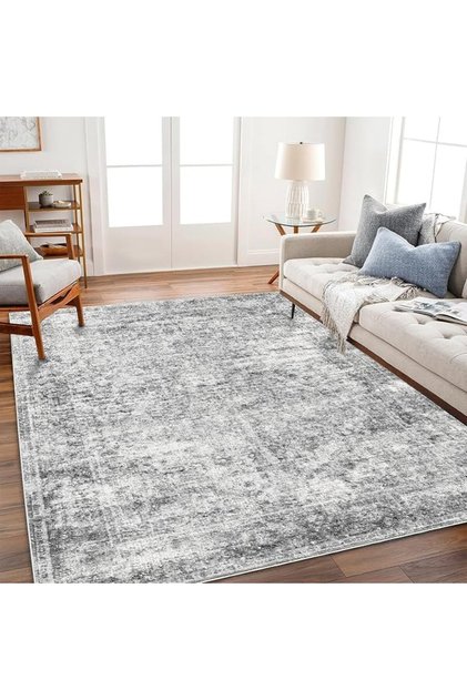 Ultra Thin Washable Stain Resistant Anti-Slip Backing Area Rug Vintage Home Decor Floor Mat