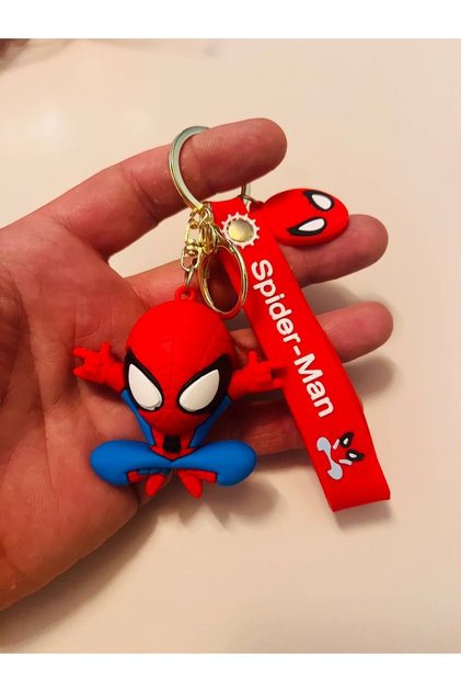Spider-Man 3D Silicone Keychain – Marvel Spider-Man Bag & Car Ornament