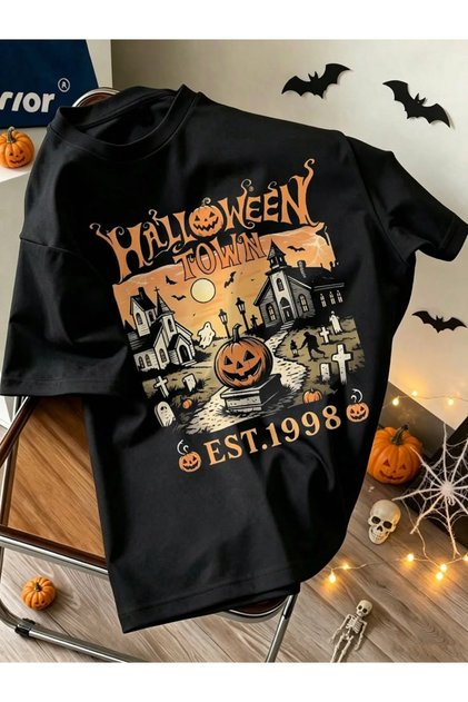 Hollowen Printed T-Shirt, Premium Quality Unisex Kids/Adult