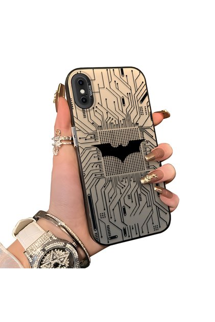 iPhone X/Xs Compatible Hard Acrylic Back Silicone Edge Lens Protection Batman Case