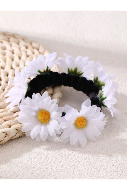 Daisy Flower Hair Tie