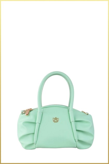 Lora Women's Midi Length Drawstring Hand and Shoulder Bag - Water Green