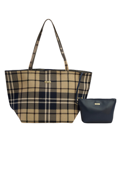 Layla Tartan Large Kol Çantası TN39 Birchwood Dress Tartan