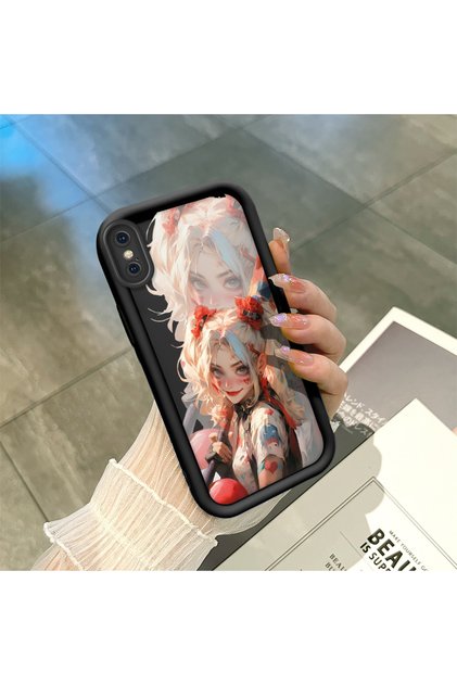 iPhone X/Xs Compatible Black Silicone Case with Shockproof Camera Protection