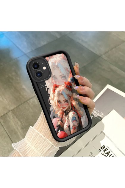 iPhone 12 Compatible Black Silicone Case with Shockproof Camera Protection