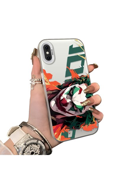 iPhone X/Xs Compatible Hard Acrylic Back Silicone Edge Lens Protection Joker Case