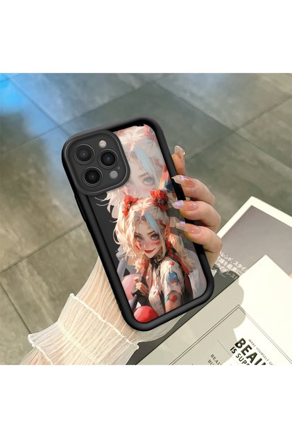 iPhone 14 Pro Compatible Black Silicone Case with Shockproof Camera Protection
