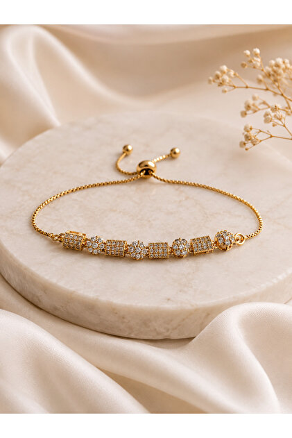 Zircon Stone Elevator Women's Bracelet (Fits Any Wrist)