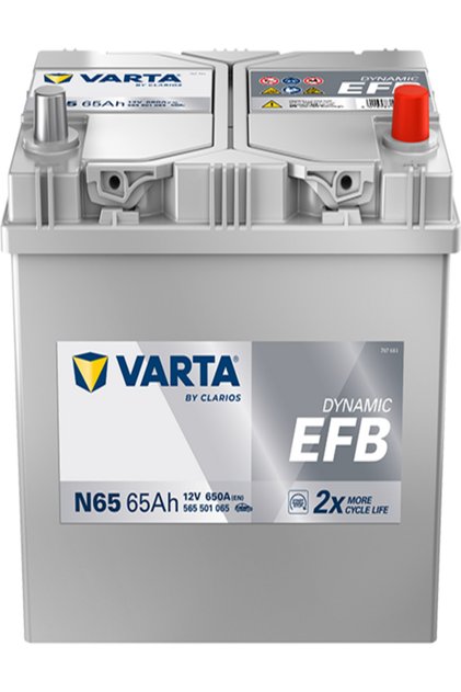 N65 EFB 12V 65Ah 650A Start Stop Yüksek Kutup Akü – Yeni Seri – 2026 2. Çeyrek Üretim