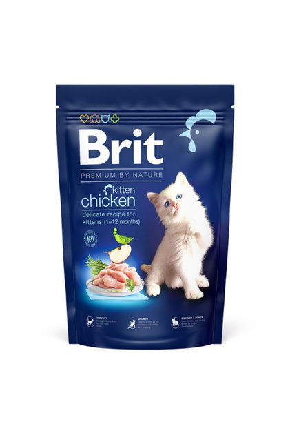Brit Premium by Nature Γάτα Γατάκι Κοτόπουλο 1.5 κιλά