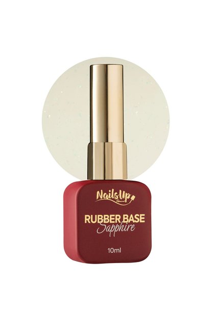 Rubber base NAILSUP Sapphire Flakes 027 10 ml