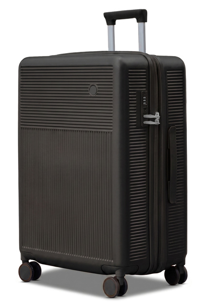 Monarch Expandable PC Large Checked 28 Inch (30-35kg) Luggage, Hard Shell, Lightweight, Combination Lock, Suitcase