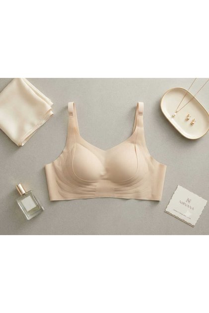 Seamless Wire Free Push up Bra for Women Laser Bra with No Feeling at All