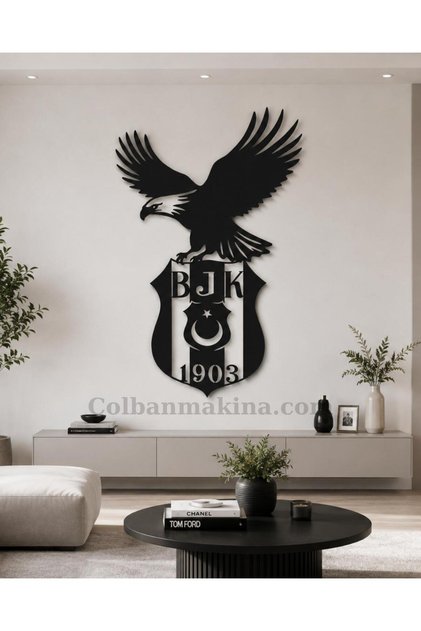 BJK Logo Metal Duvar Görseli