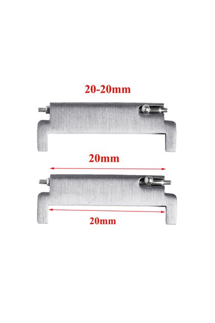 Silver-20mm-20mm 1 Pair Watch Strap Adapter Watch Accessories18mm To 20mm 22mm,20mm To 18/20/22mm,22