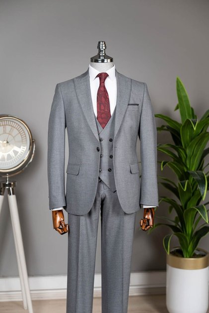 Vest Suit Gray