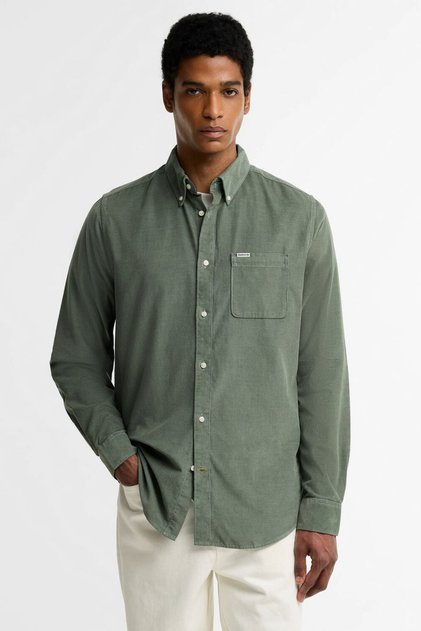 Ramsey Tailored Cord Gömlek GN49 Agave Green