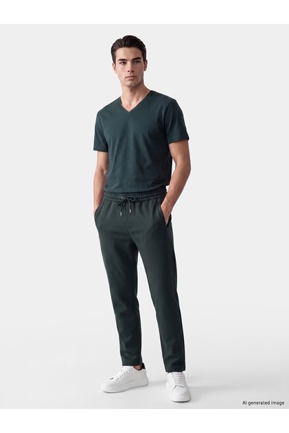 Lcwaikiki Classic Black Regular Fit Men's Sweatpants